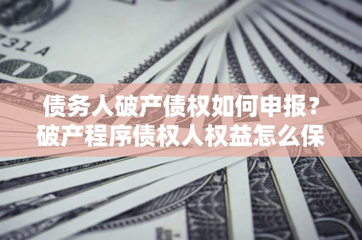 武汉债务人破产债权如何申报？破产程序债权人权益怎么保障？