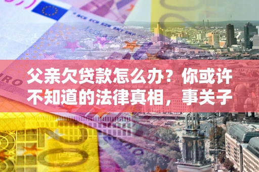 武汉父亲欠贷款怎么办？你或许不知道的法律真相，事关子女未来