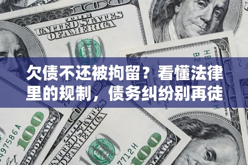 武汉欠债不还被拘留？看懂法律里的规制，债务纠纷别再徒劳奔波
