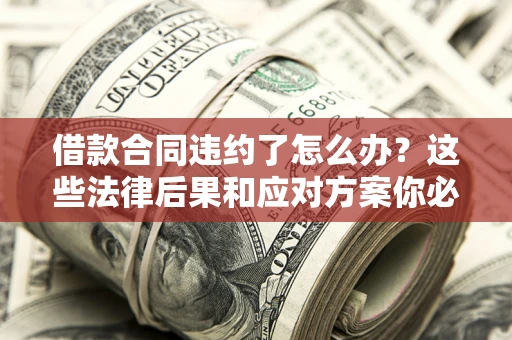 武汉借款合同违约了怎么办？这些法律后果和应对方案你必须知道