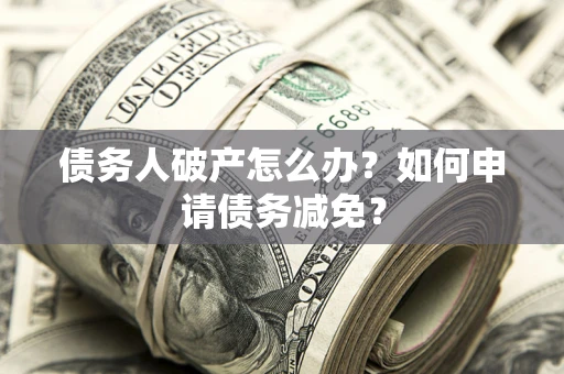 武汉债务人破产怎么办？如何申请债务减免？