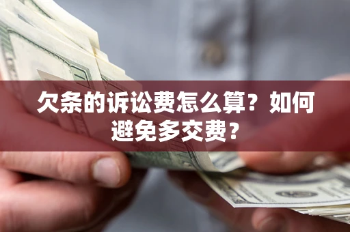 武汉欠条的诉讼费怎么算？如何避免多交费？