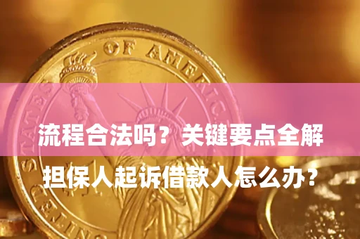 武汉

担保人起诉借款人怎么办？流程合法吗？关键要点全解析