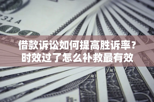 武汉借款诉讼如何提高胜诉率？时效过了怎么补救最有效